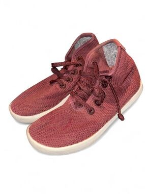 allbirds Women’s Maroon Knit High-Top Sneakers